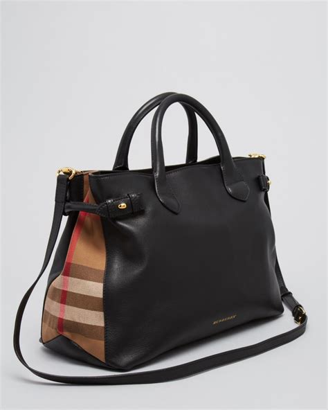 burberry sartorial banner tote|Burberry medium canvas check tote.